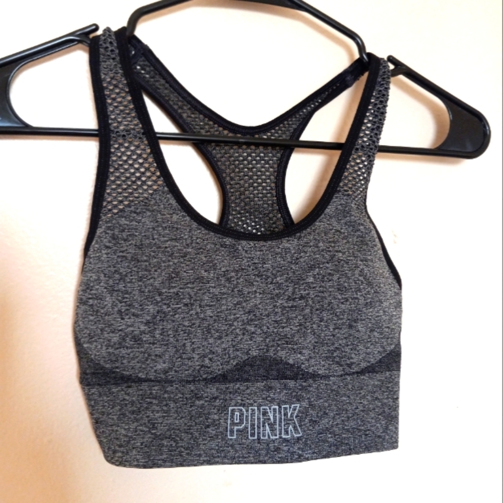 Grey Victoria secret PINK SPORT bra